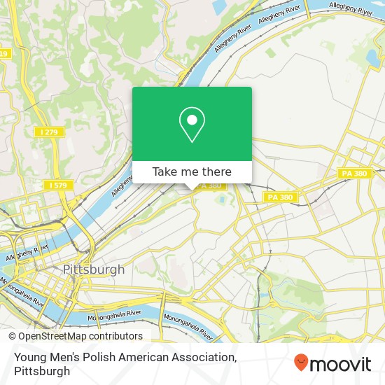 Young Men's Polish American Association map