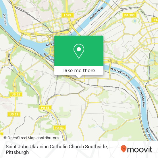 Mapa de Saint John Ukranian Catholic Church Southside