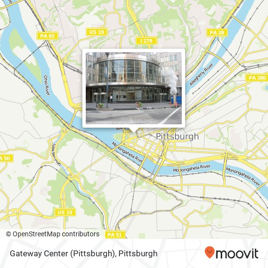 Gateway Center (Pittsburgh) map