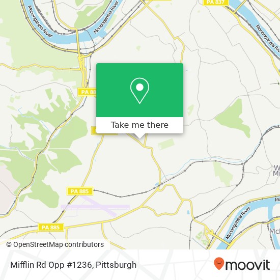 Mifflin Rd Opp #1236 map