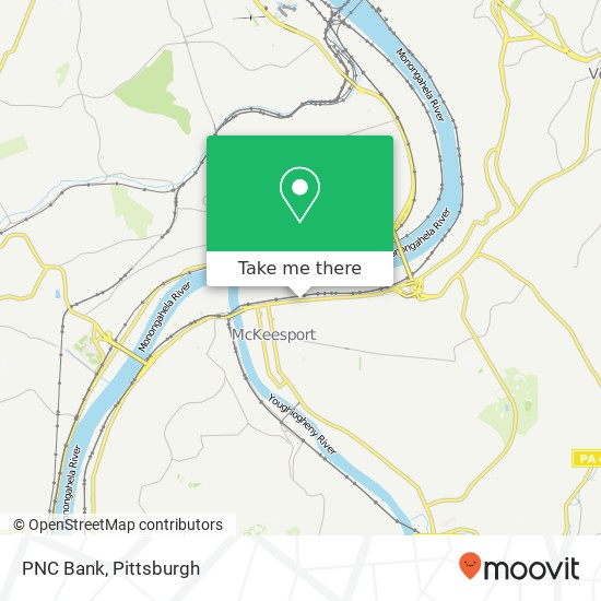 PNC Bank map