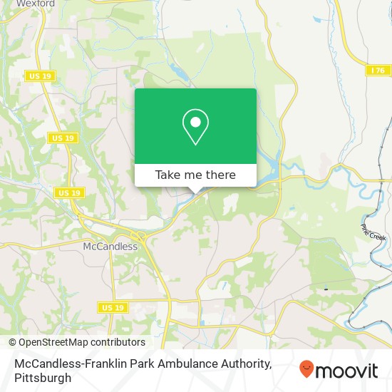 Mapa de McCandless-Franklin Park Ambulance Authority