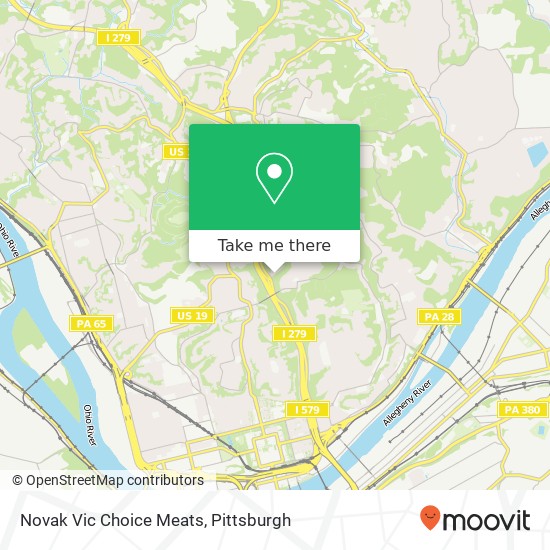 Mapa de Novak Vic Choice Meats