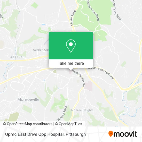 Upmc East Drive Opp Hospital map