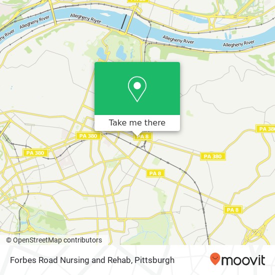 Forbes Road Nursing and Rehab map