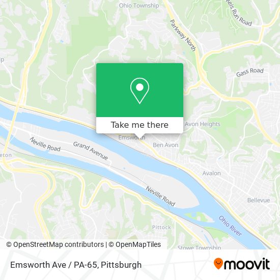 Mapa de Emsworth Ave / PA-65