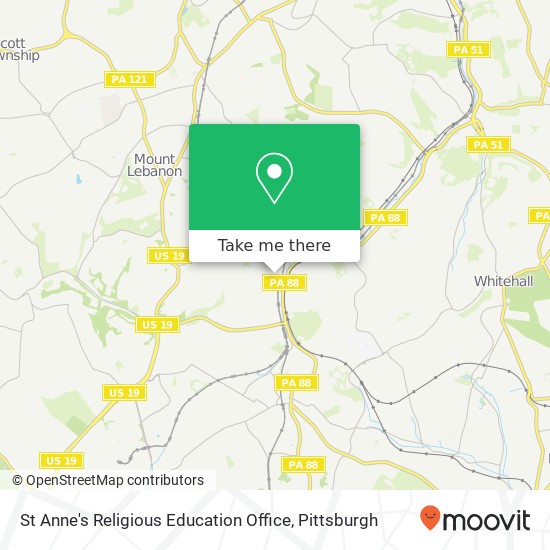 St Anne's Religious Education Office map