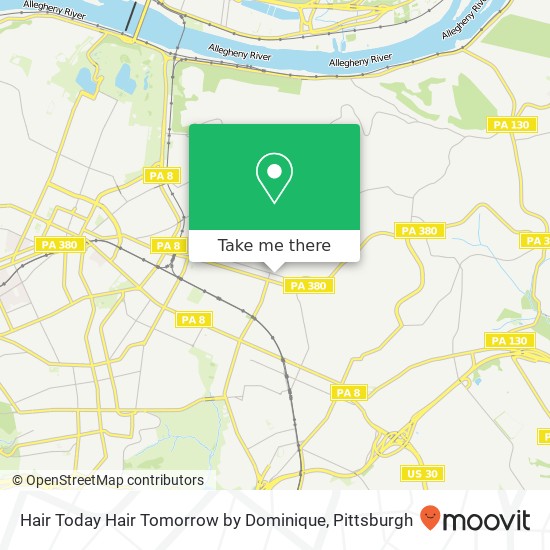 Mapa de Hair Today Hair Tomorrow by Dominique