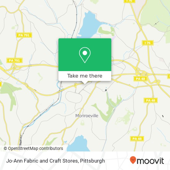 Jo-Ann Fabric and Craft Stores map