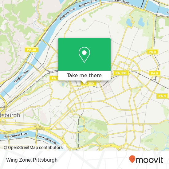 Wing Zone map