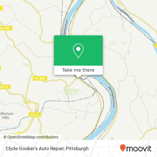 Mapa de Clyde Gouker's Auto Repair