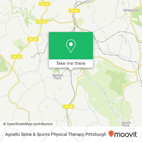 Agnello Spine & Sports Physical Therapy map