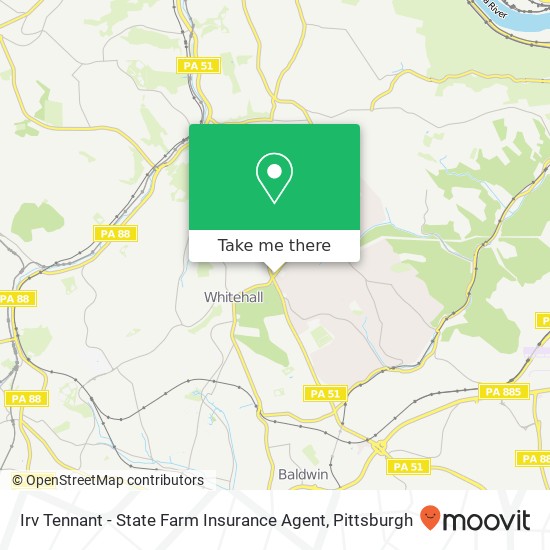 Mapa de Irv Tennant - State Farm Insurance Agent