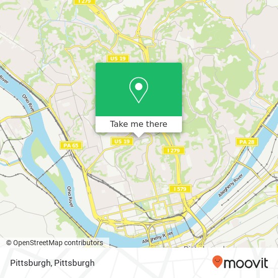 Mapa de Pittsburgh