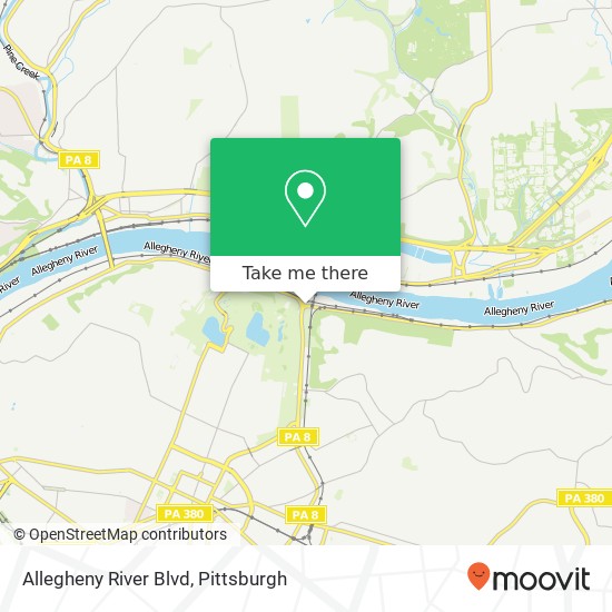 Mapa de Allegheny River Blvd