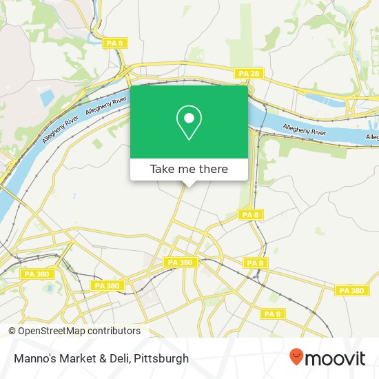 Mapa de Manno's Market & Deli