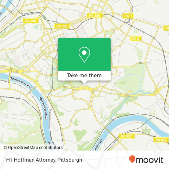 H I Hoffman Attorney map