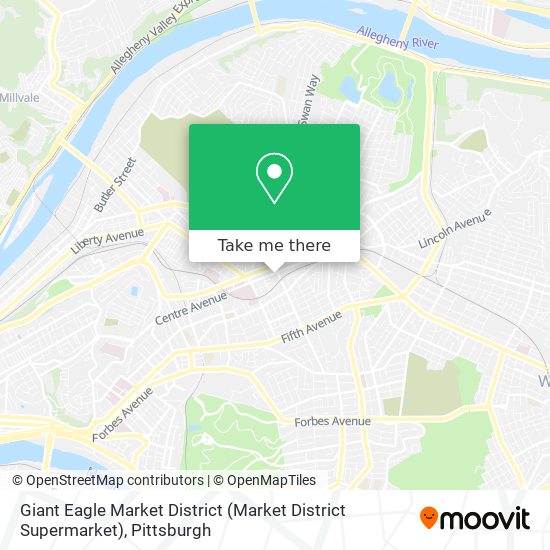 Mapa de Giant Eagle Market District (Market District Supermarket)