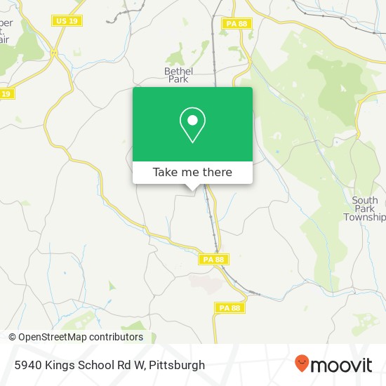 5940 Kings School Rd W map