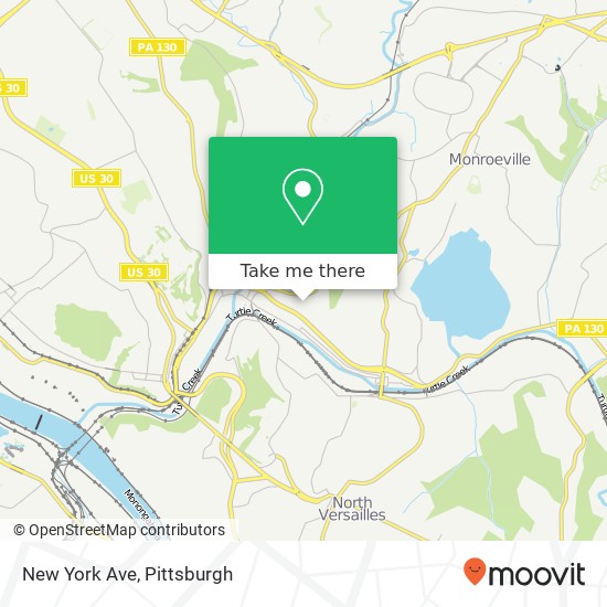 Mapa de New York Ave