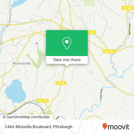 2466 Mosside Boulevard map