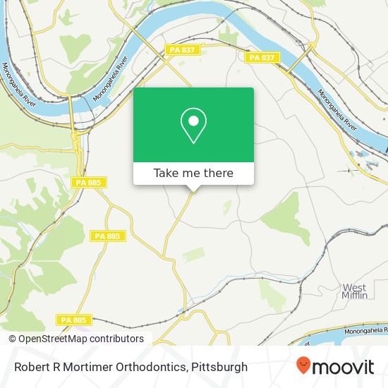 Robert R Mortimer Orthodontics map