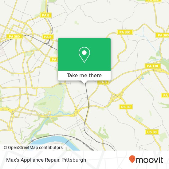 Max's Appliance Repair map