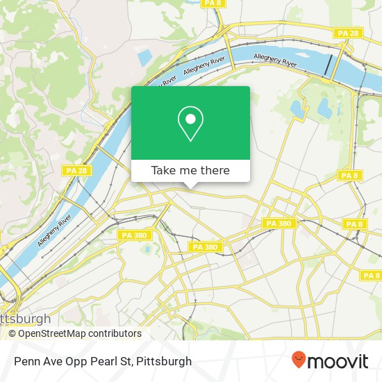 Mapa de Penn Ave Opp Pearl St