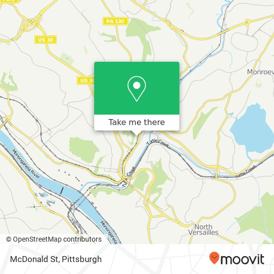 McDonald St map