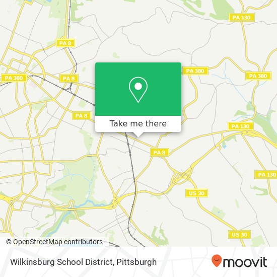 Wilkinsburg School District map