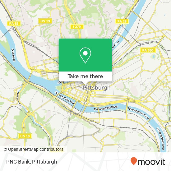 PNC Bank map