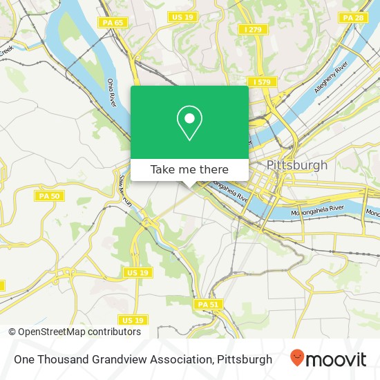 Mapa de One Thousand Grandview Association