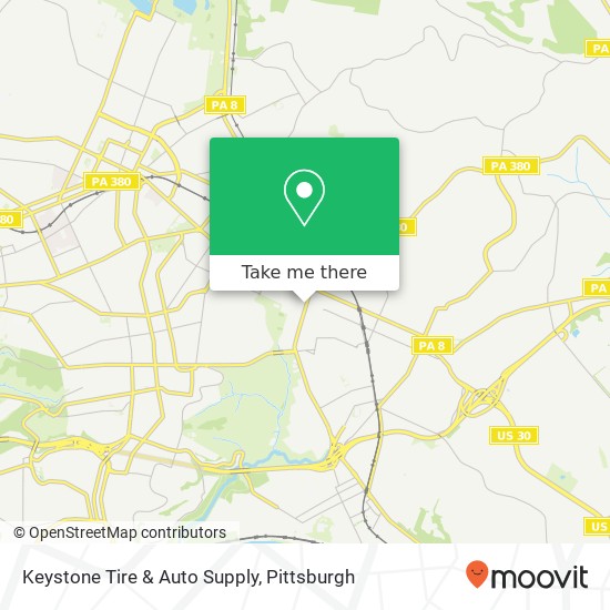 Mapa de Keystone Tire & Auto Supply