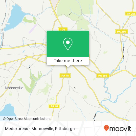 Medexpress - Monroeville map