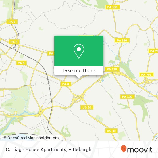 Mapa de Carriage House Apartments