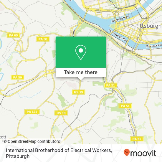 International Brotherhood of Electrical Workers map