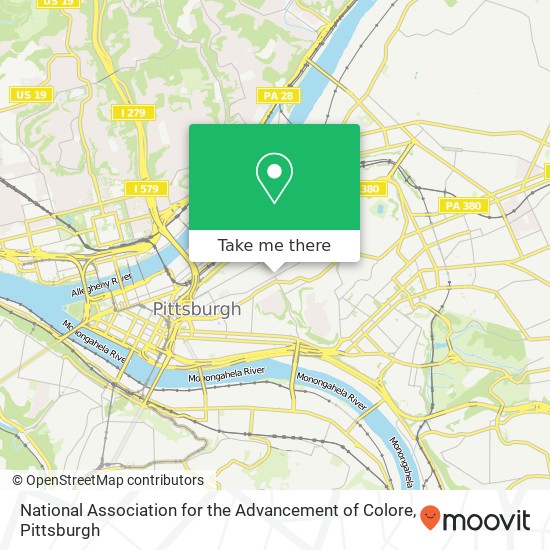 National Association for the Advancement of Colore map