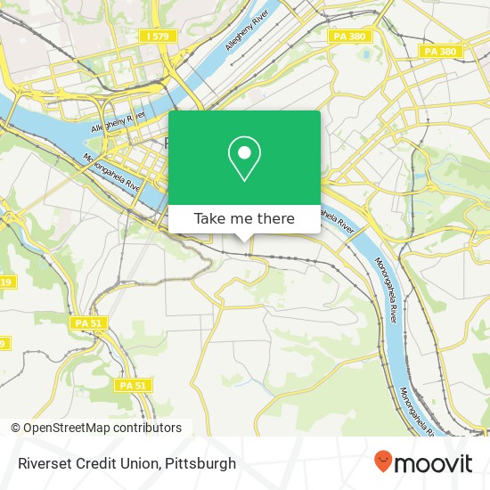 Mapa de Riverset Credit Union