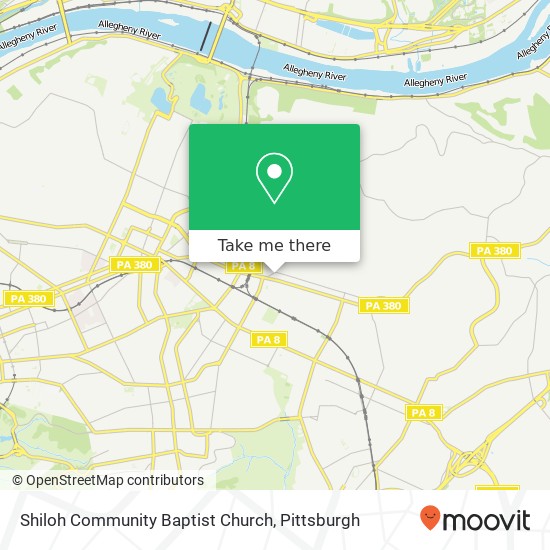 Mapa de Shiloh Community Baptist Church