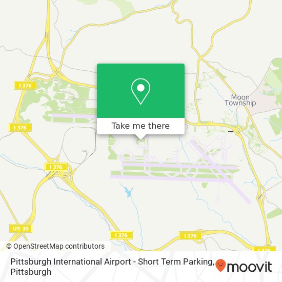Pittsburgh International Airport - Short Term Parking map