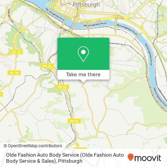 Mapa de Olde Fashion Auto Body Service