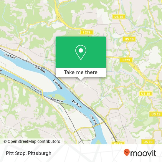 Pitt Stop map