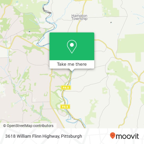 Mapa de 3618 William Flinn Highway