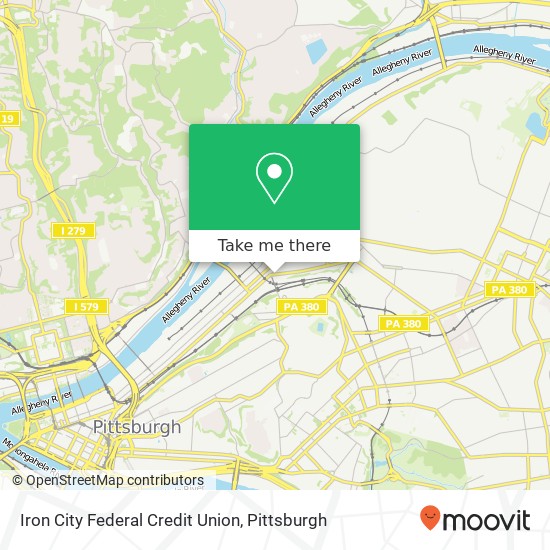 Iron City Federal Credit Union map