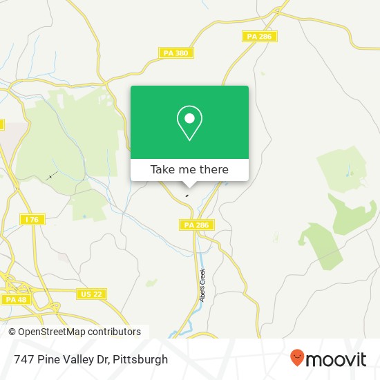 Mapa de 747 Pine Valley Dr