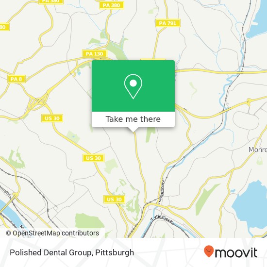 Mapa de Polished Dental Group