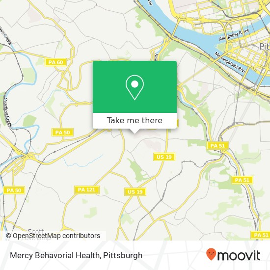 Mapa de Mercy Behavorial Health