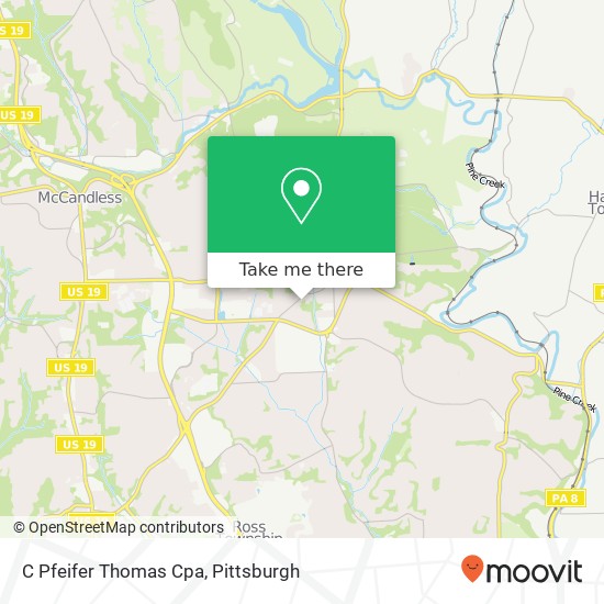 C Pfeifer Thomas Cpa map