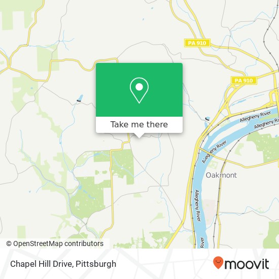 Chapel Hill Drive map