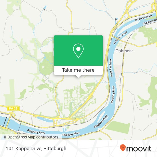101 Kappa Drive map